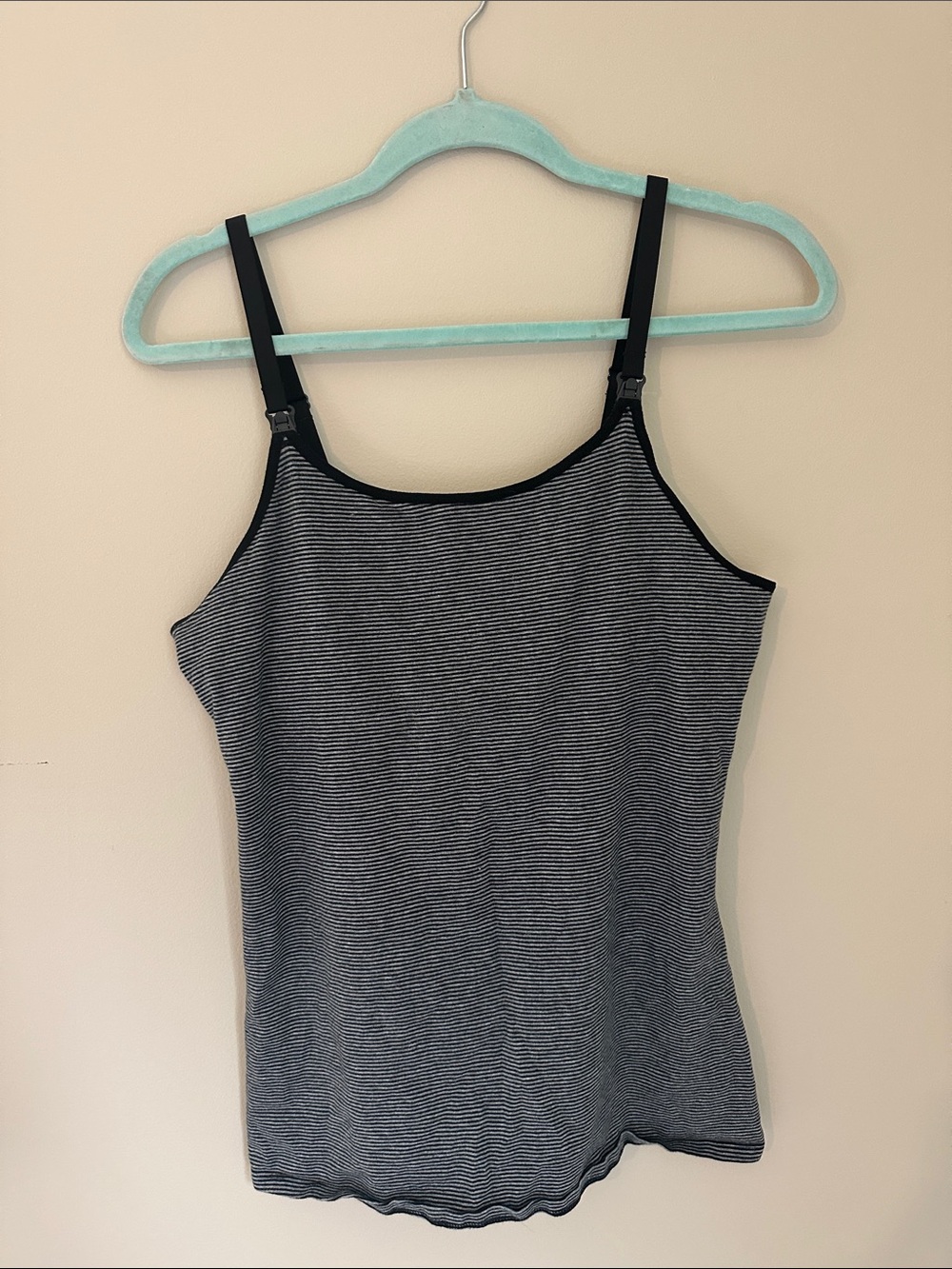 Gilligan & O'Malley Black and White Striped Cami